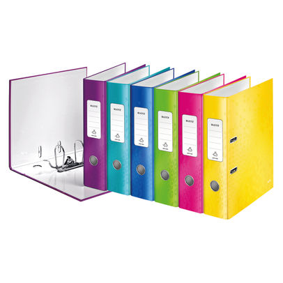 Leitz 180 WOW A4 Assorted Lever Arch Files (Pack of 10)