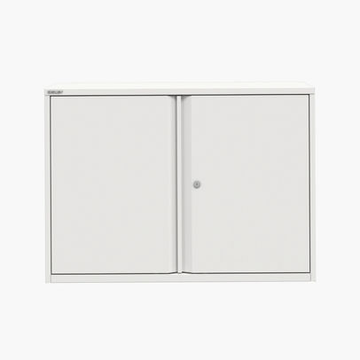 Bisley Essentials Office Cupboard 1000x470x718mm Traffic White