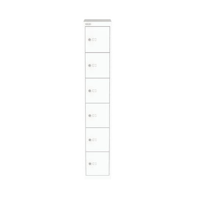 Bisley CLK 6 Door Locker 305x457x1802mm Traffic White