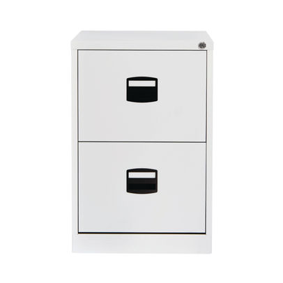 Bisley Contract 2 Drawer Filing Cabinet 470x622x711mm Foolscap Traffic White