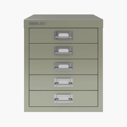 Bisley 5 MultiDrawer Cabinet 279x380x325mm Goose Grey