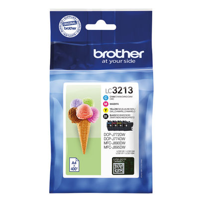 Brother LC-3213 4 Colour Ink Cartridge Multipack - LC3213VAL