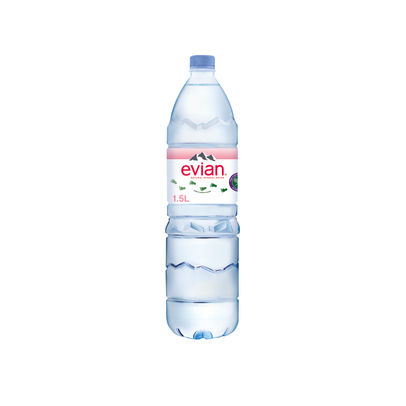 Evian 1.5 Litre Natural Spring Water Bottles (Pack of 8)