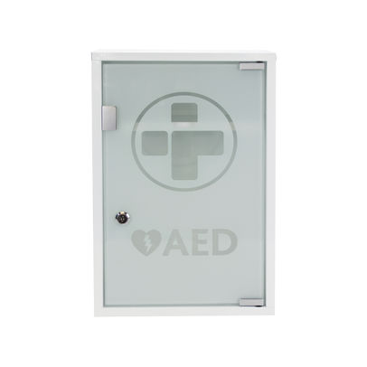 Mediana AED Metal Wall Cabinet with Glass Door and Alarm 300x145x460mm