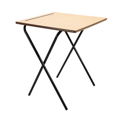 Titan 600x600mm Beech Folding Exam Desk