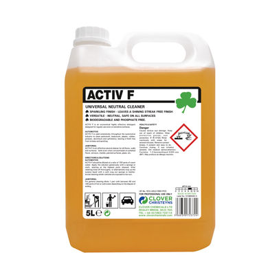 Clover 5 Litre Active F Neutral Cleaner (Pack of 2)