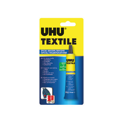 UHU 064662 Fabric Glue 19ml Blister Card