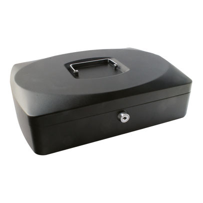 Q-Connect Cash Box 10 Inch Black