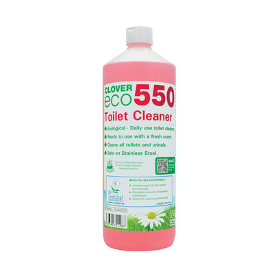 Clover 1 Litre Eco 550 Toilet Cleaner (Pack of 12)