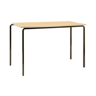 Jemini 590mm Beech/Black PU Edged Class Tables (Pack of 4)