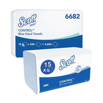 Scott Control Blue Hand Towels (Pack of 15)