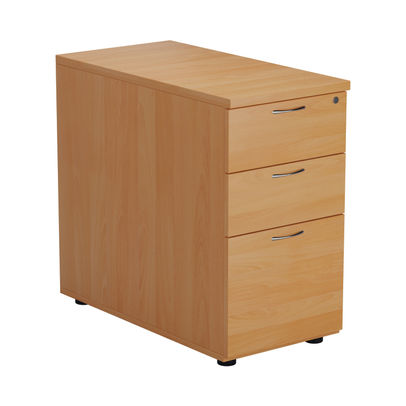 Jemini V2 H730mm Beech 3 Drawer Desk High Pedestal