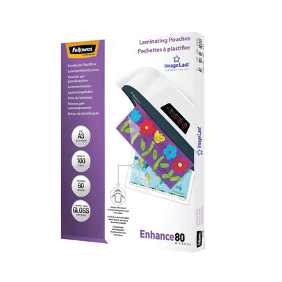 Fellowes A3 80 Micron Laminating Pouch (Pack of 100)