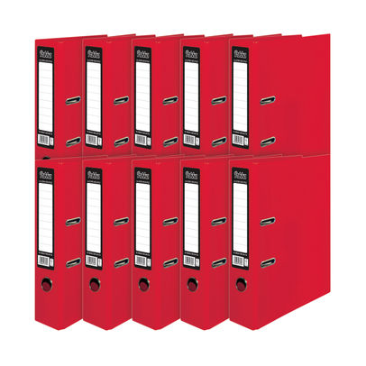 Pukka Brights A4 Red Lever Arch File (Pack of 10)