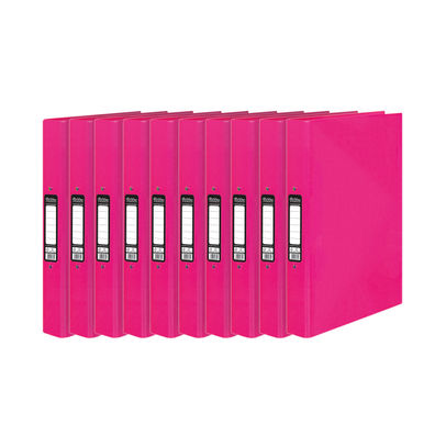 Pukka Brights Ringbinder A4 Pink (Pack of 10)