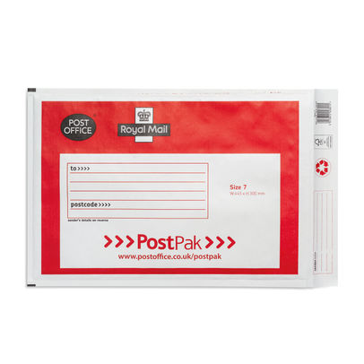 Post Office Postpak Size 7 Bubble Envelopes (Pack of 100)