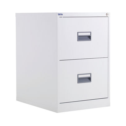 Talos H700mm White 2 Drawer Filing Cabinet