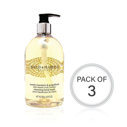 Baylis & Harding Sweet Mandarin & Grapefruit Hand Wash (Pack of 3)