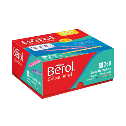 Berol Colour Broad Assorted Class Pack (Pack of 288)