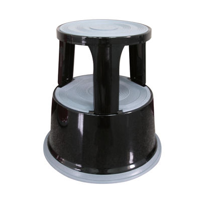 Q-Connect Metal Step Stool Black