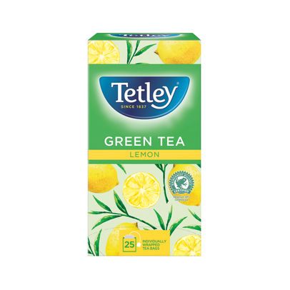 Tetley Lemon Green Tea Bags (Pack of 25)