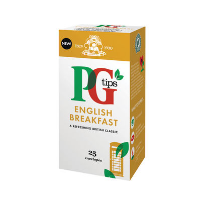 PG Tips English Breakfast Tea (Pack of 25)