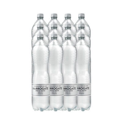 Harrogate 1.5 Litre Sparkling Water Bottles (Pack of 12)