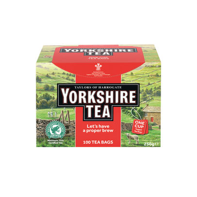 Yorkshire Tea String and Tag Tea Bags (Pack of 100)