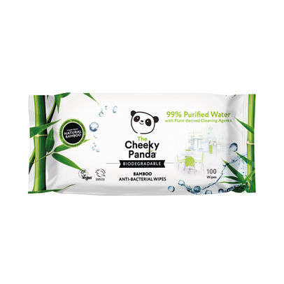 Cheeky Panda Biodegradable Multipurpose Wipes 100 (Pack of 6)