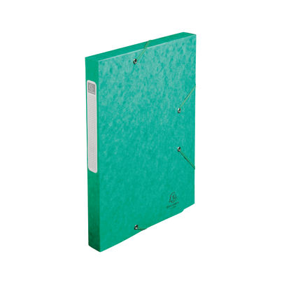 Exacompta Box File Pressboard 25mm 400g A4 Green (Pack of 25)