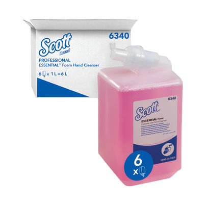 Kleenex 1L Pink Aqua Foam Hand Soap Refill (Pack of 6)