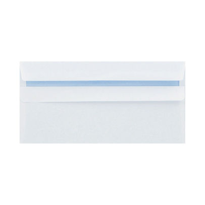 Q-Connect DL Envelope Wallet Self Seal 80gsm White (Pack of 250)