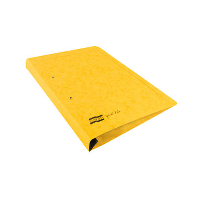 Exacompta Europa Spiral Files A4 Yellow (Pack of 25)