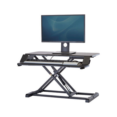 Sit stand desk black deals
