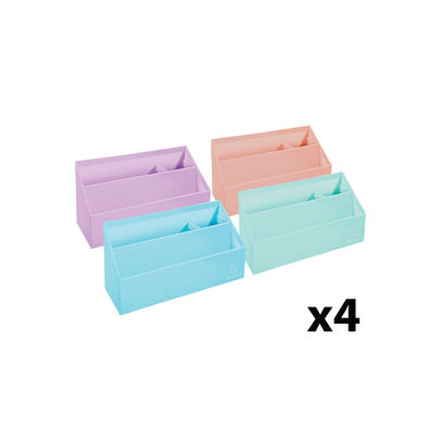 Exacompta Aquarel Desk Organiser Assorted Pastel (Pack of 4)