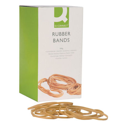 Q-Connect 100g Assorted Size Rubber Bands