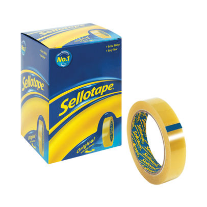 Sellotape Original Golden 24mm x 66m Tapes (Pack of 6)