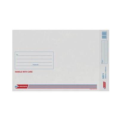 GoSecure White Size 9 Bubble Lined Envelope (Pack of 20)