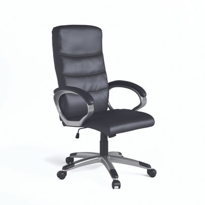 Hampton Leather Office Chair Black