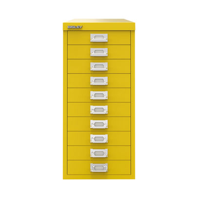 Bisley H590mm Canary Yellow 10 Drawer Cabinet