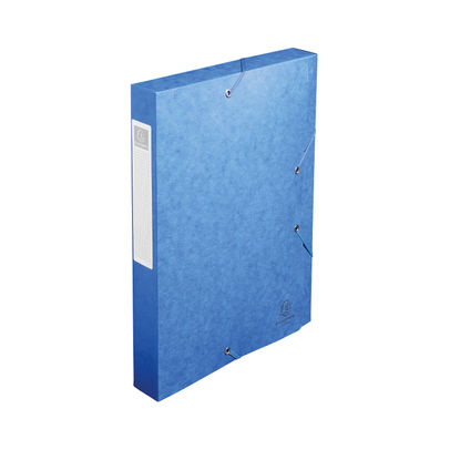 Exacompta Box File Pressboard 40mm 600g A4 Blue (Pack of 10)