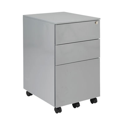 First H615mm Silver 3 Drawer Under Desk Pedestal