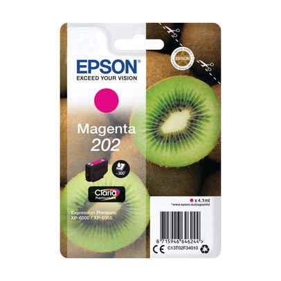 Epson 202 Magenta Ink Cartridge - C13T02F34010