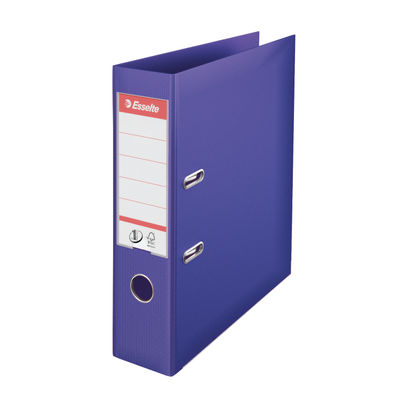 Esselte No.1 Power Purple A4 Lever Arch File 75mm (Pack of 10)