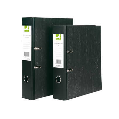 Q-Connect Lever Arch File A4 Black (Pack of 10)