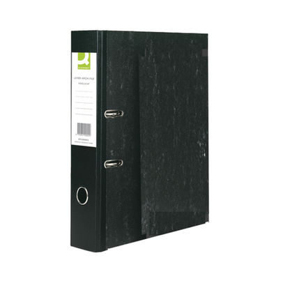 Q-Connect Lever Arch File Foolscap Black (Pack of 10)