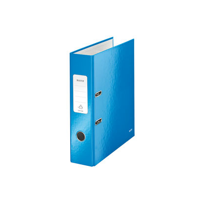 Leitz 180 WOW A4 Metallic Blue Lever Arch File (Pack of 10)