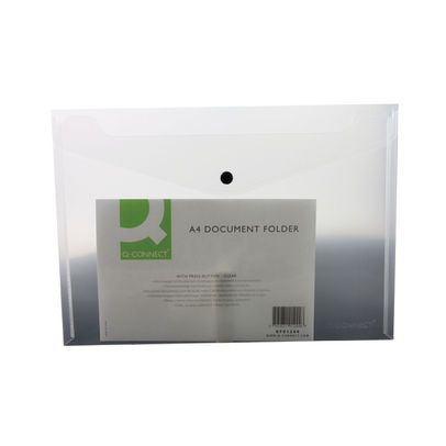 Q-Connect A4 Clear Document Folder (Pack of 12)