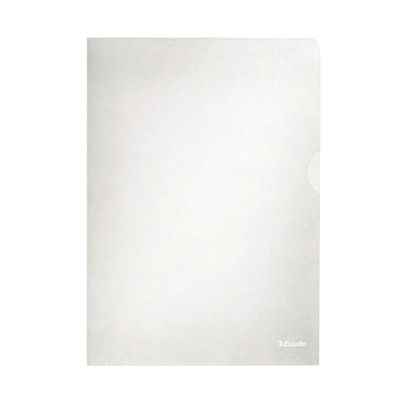 Esselte Embossed Folders A4 Clear (Pack of 100)