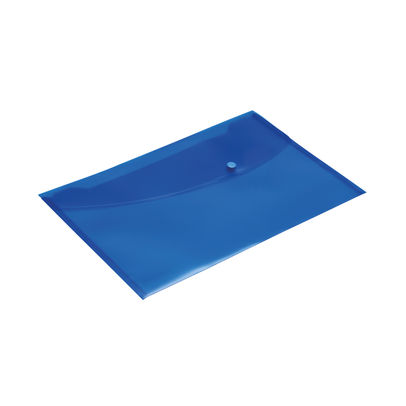 Rapesco Popper Wallet Foolscap Blue (Pack of 5)